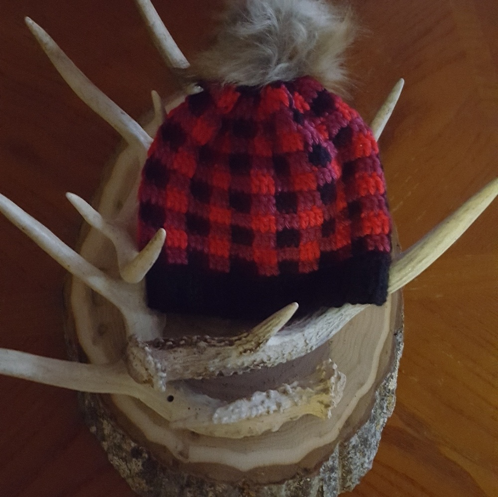 Buffalo plaid hats